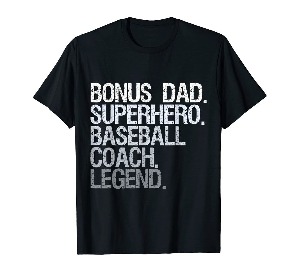 Bonus Dad Superhero Baseball Coach Hoodie - Custom Art Print Men Women - T-Shirt, Sweatshirt, Hoodie
