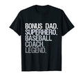 Bonus Dad Superhero Baseball Coach Hoodie - Custom Art Print Men Women - T-Shirt, Sweatshirt, Hoodie