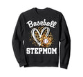 Baseball Stepmom Leopard Heart Sweatshirt - Streetwear Style Men Women - T-Shirt, Sweatshirt, Hoodie