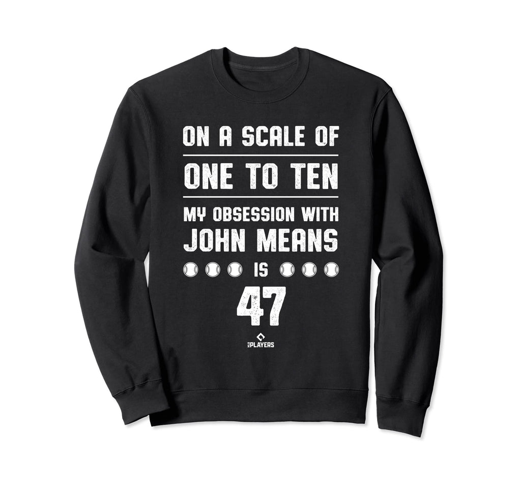 John Means Obsession Baltimore Sweatshirt - Minimalist Print Unisex - T-Shirt, Sweatshirt, Hoodie