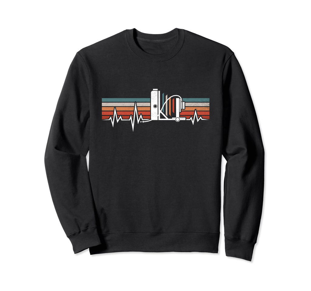 Large Format Field Camera Heartbeat Sweatshirt - Aesthetic Graphic Unisex - T-Shirt, Sweatshirt, Hoodie
