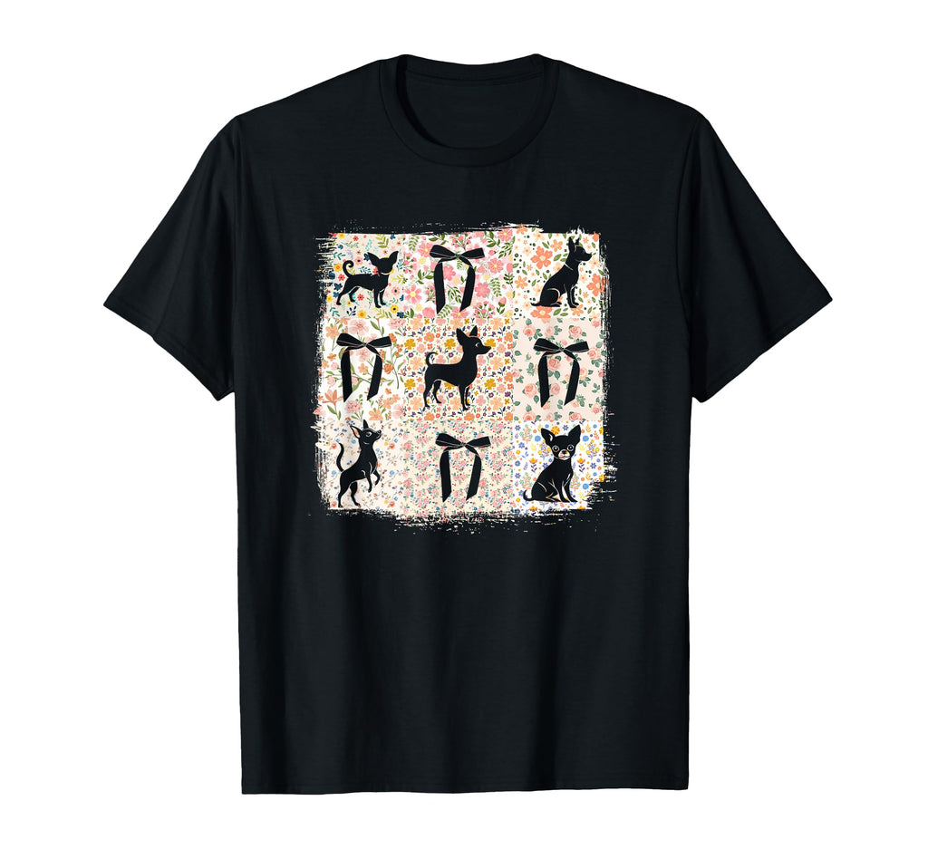 Boho Flower Chihuahua Dog Mom Mothers Day T-Shirt - Streetwear Style Unisex - T-Shirt, Sweatshirt, Hoodie