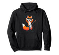 Funny Rock Fox Guitar Player Animal Hoodie - Aesthetic Graphic for Adults - T-Shirt, Sweatshirt, Hoodie
