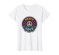 Hippie Peace Love 60S Groovy Psychedelic T-Shirt - Minimalist Print Unisex - T-Shirt, Sweatshirt, Hoodie