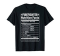 Distressed Firefighter Nutrition Fact Funny T-Shirt - Graphic Print Unisex - T-Shirt, Sweatshirt, Hoodie