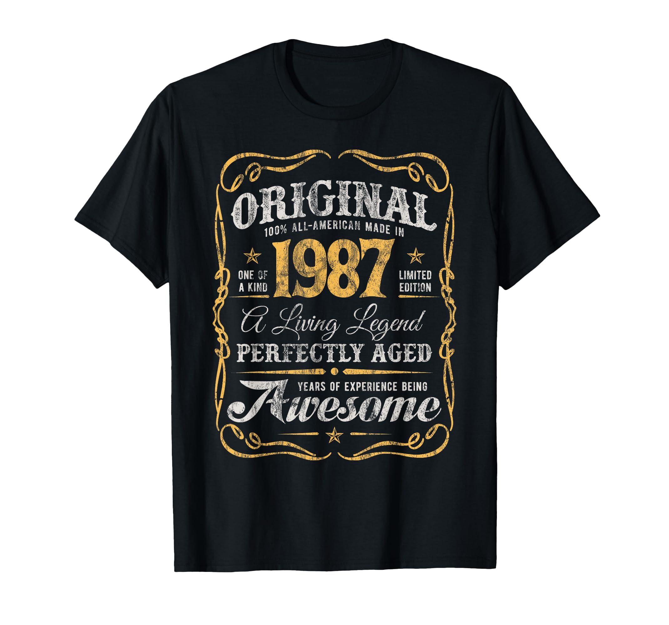 Original Made 1987 37Th Birthday T-Shirt - Trendy Graphic for Adults - T-Shirt, Sweatshirt, Hoodie