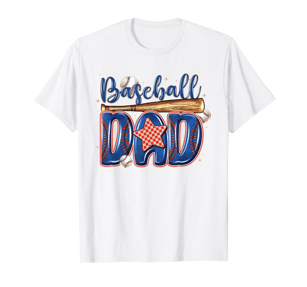 Baseball Dad Game Day Fathers Day T-Shirt - Fun Novelty Design for Adults - T-Shirt, Sweatshirt, Hoodie