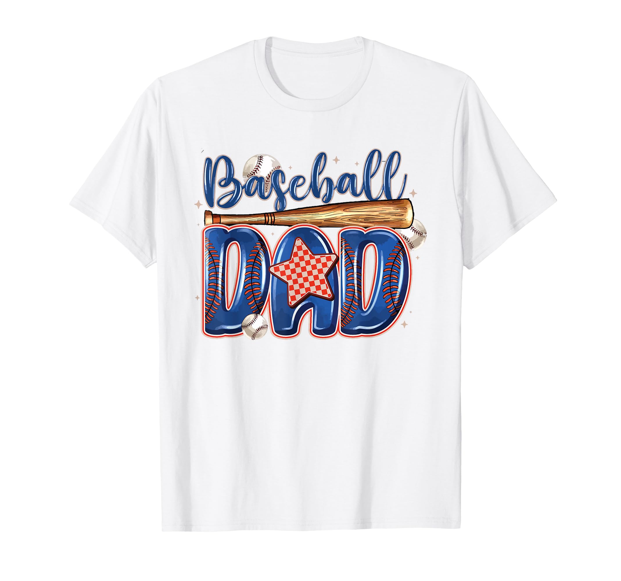 Baseball Dad Game Day Fathers Day T-Shirt - Fun Novelty Design for Adults - T-Shirt, Sweatshirt, Hoodie