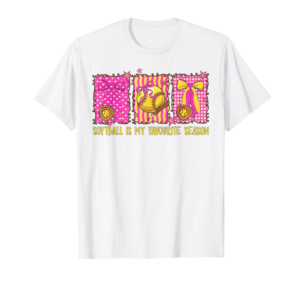 Softball Player Mom My Favorite T-Shirt - Aesthetic Graphic for Adults - T-Shirt, Sweatshirt, Hoodie
