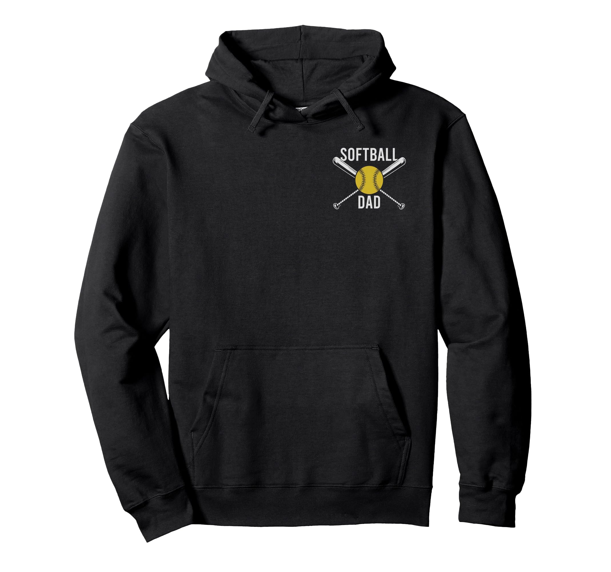 2 Sided Softball Dad Like Baseball Hoodie - Aesthetic Graphic for Adults - T-Shirt, Sweatshirt, Hoodie
