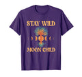 Stay Wild Moon Child Boho Peace Hippie T-Shirt - Trendy Graphic for Adults - T-Shirt, Sweatshirt, Hoodie