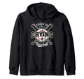 Funny There Is No Crying Baseball Hoodie - Unique Graphic Men Women - T-Shirt, Sweatshirt, Hoodie