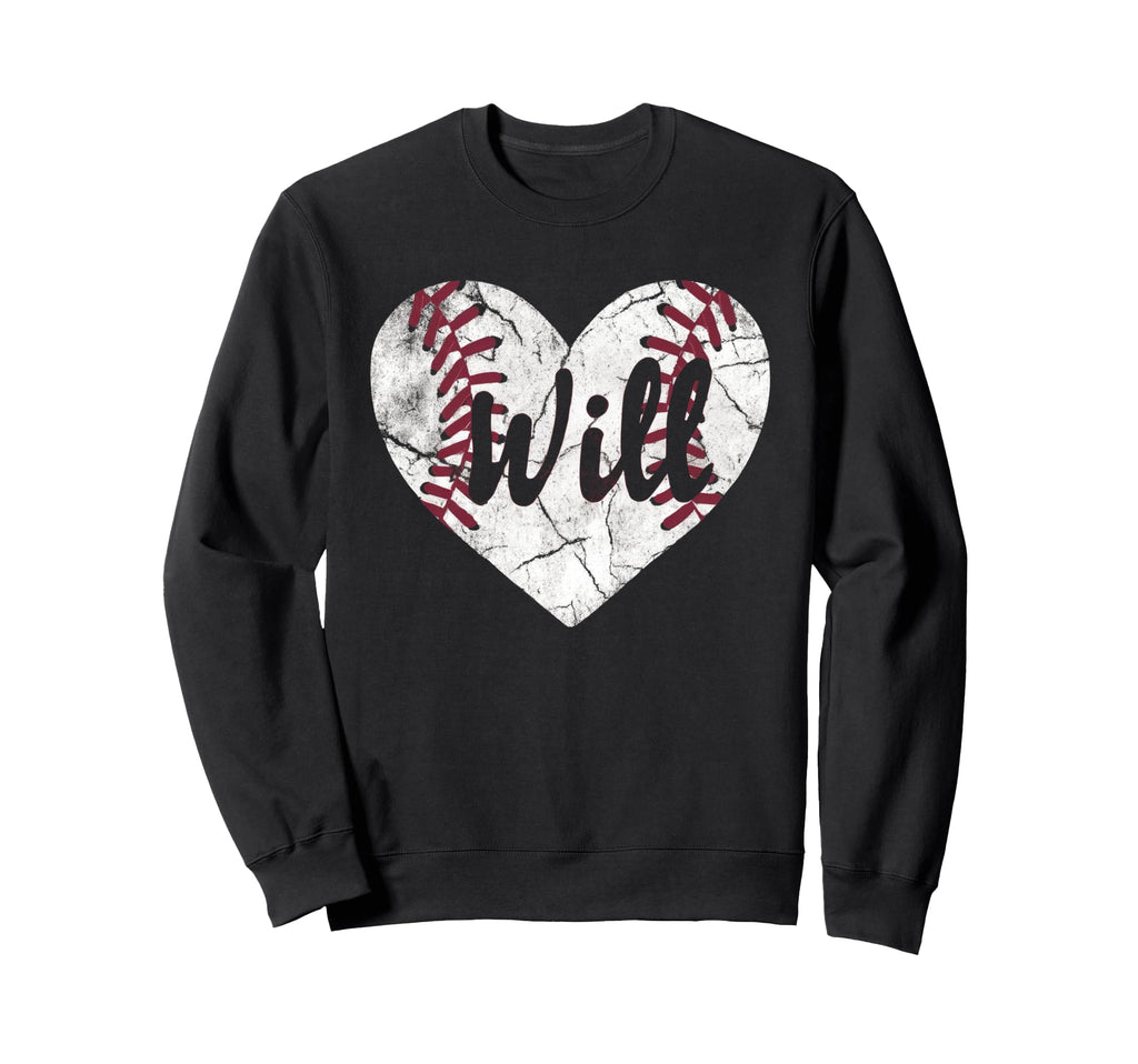 Will Baseball Personalized Name Sweatshirt - Aesthetic Graphic for Adults - T-Shirt, Sweatshirt, Hoodie