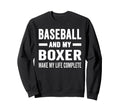 Baseball And My Boxer Mama Dog Sweatshirt - Trendy Graphic for Adults - T-Shirt, Sweatshirt, Hoodie
