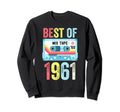 Best 1961 Cassette Tape Sweatshirt - Novelty Apparel for Adults - T-Shirt, Sweatshirt, Hoodie