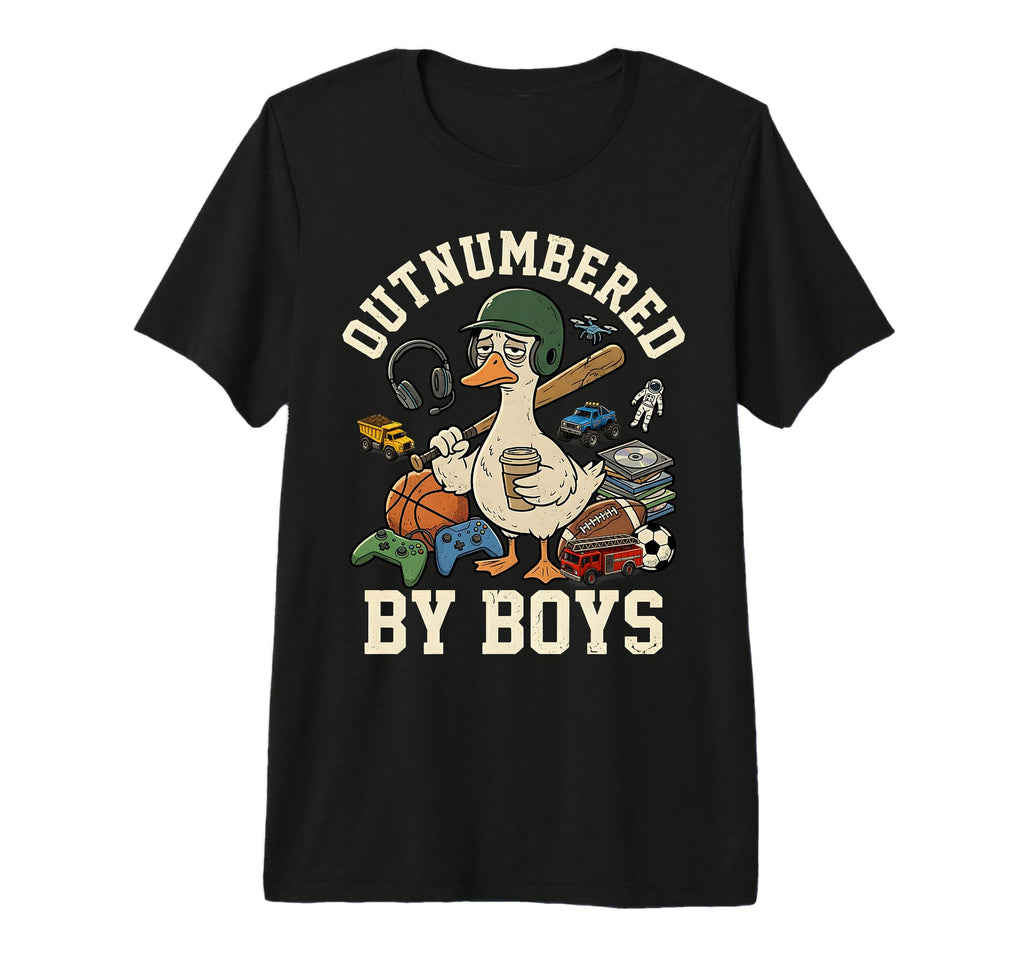 Outnumbered Funny Mom Goose Mothers Day T-Shirt - Graphic Print Men Women - T-Shirt, Sweatshirt, Hoodie