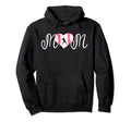 Baseball Mom Heart Baseball Player Hoodie - Streetwear Style Unisex - T-Shirt, Sweatshirt, Hoodie