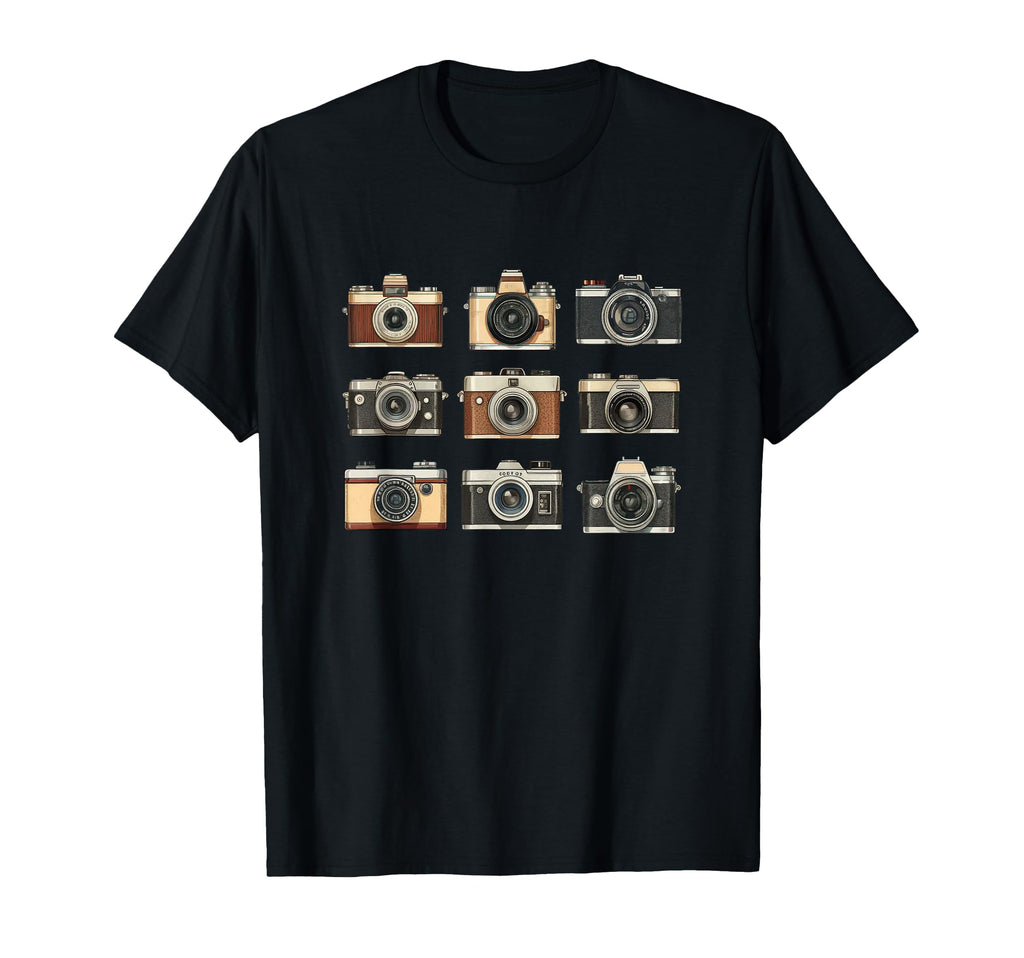 Camera Photography T-Shirt - Graphic Print Unisex - T-Shirt, Sweatshirt, Hoodie
