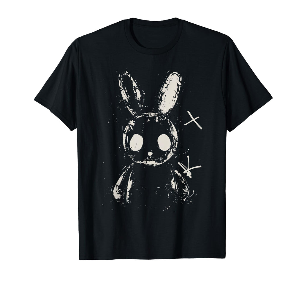 Creepy Bunny Rabbit Alt Goth T-Shirt - Fun Novelty Design for Adults - T-Shirt, Sweatshirt, Hoodie