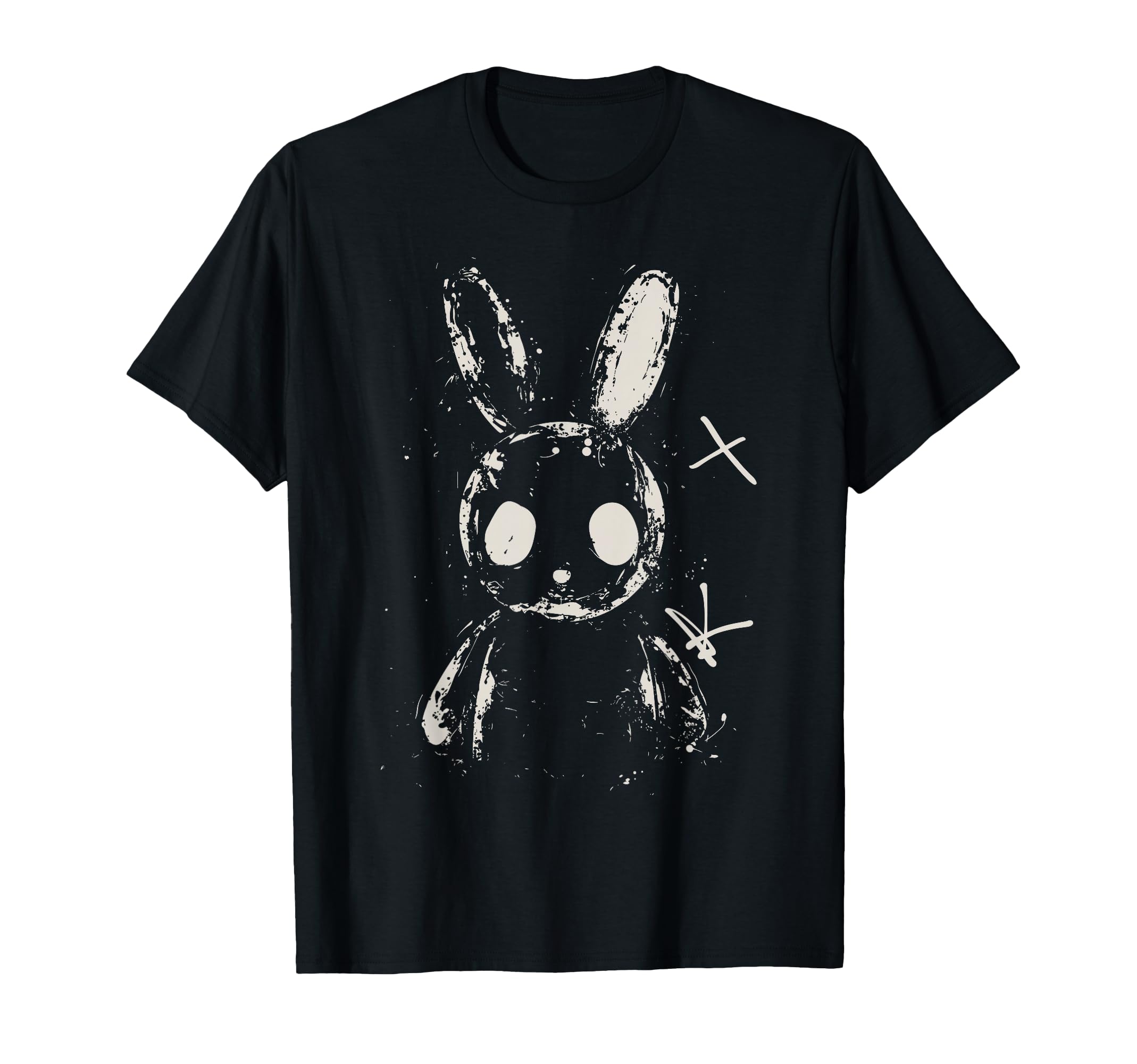 Creepy Bunny Rabbit Alt Goth T-Shirt - Fun Novelty Design for Adults - T-Shirt, Sweatshirt, Hoodie