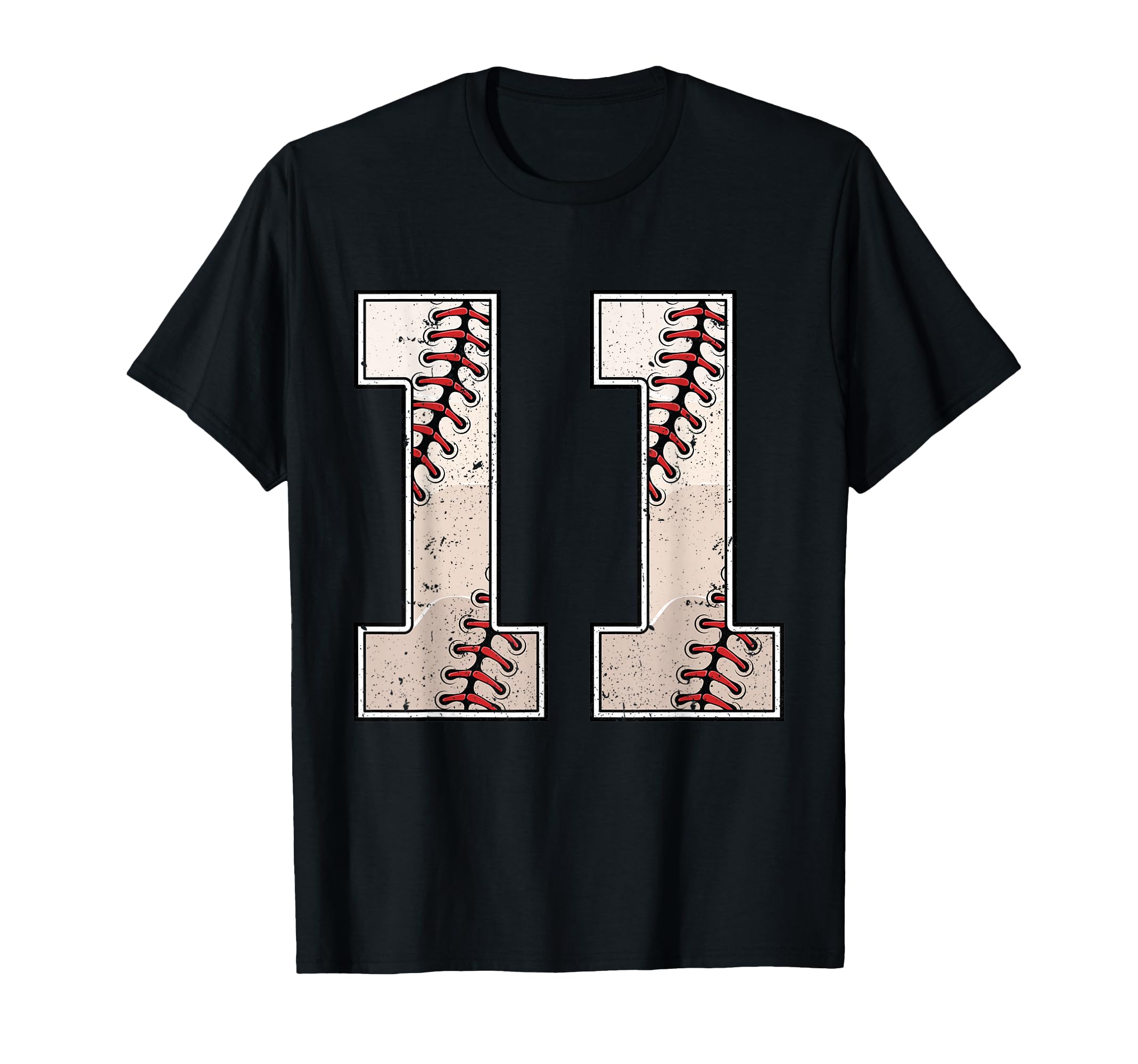 Baseball Birthday Eleven 11 Years Old T-Shirt - Unique Graphic Men Women - T-Shirt, Sweatshirt, Hoodie