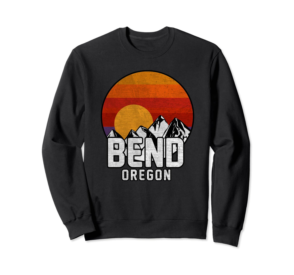 Bend Oregon Mountain Sunset Sweatshirt - Minimalist Print Men Women - T-Shirt, Sweatshirt, Hoodie