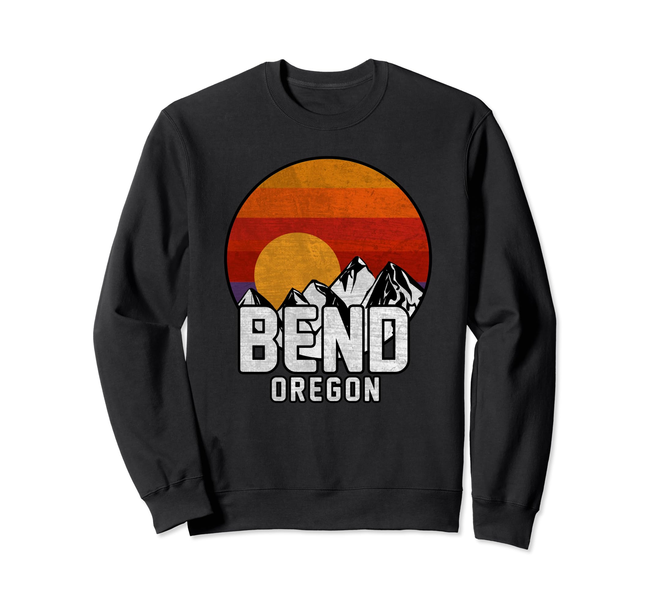 Bend Oregon Mountain Sunset Sweatshirt - Minimalist Print Men Women - T-Shirt, Sweatshirt, Hoodie