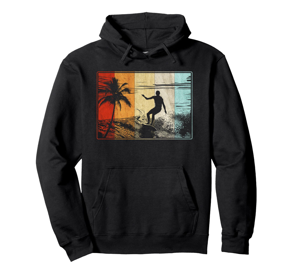 Beach Surfing Surfboard Surfboarder Hoodie - Aesthetic Graphic Men Women - T-Shirt, Sweatshirt, Hoodie