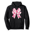 Baseball Coquette Bow Baseball Mom Mama Hoodie - Graphic Print Unisex - T-Shirt, Sweatshirt, Hoodie
