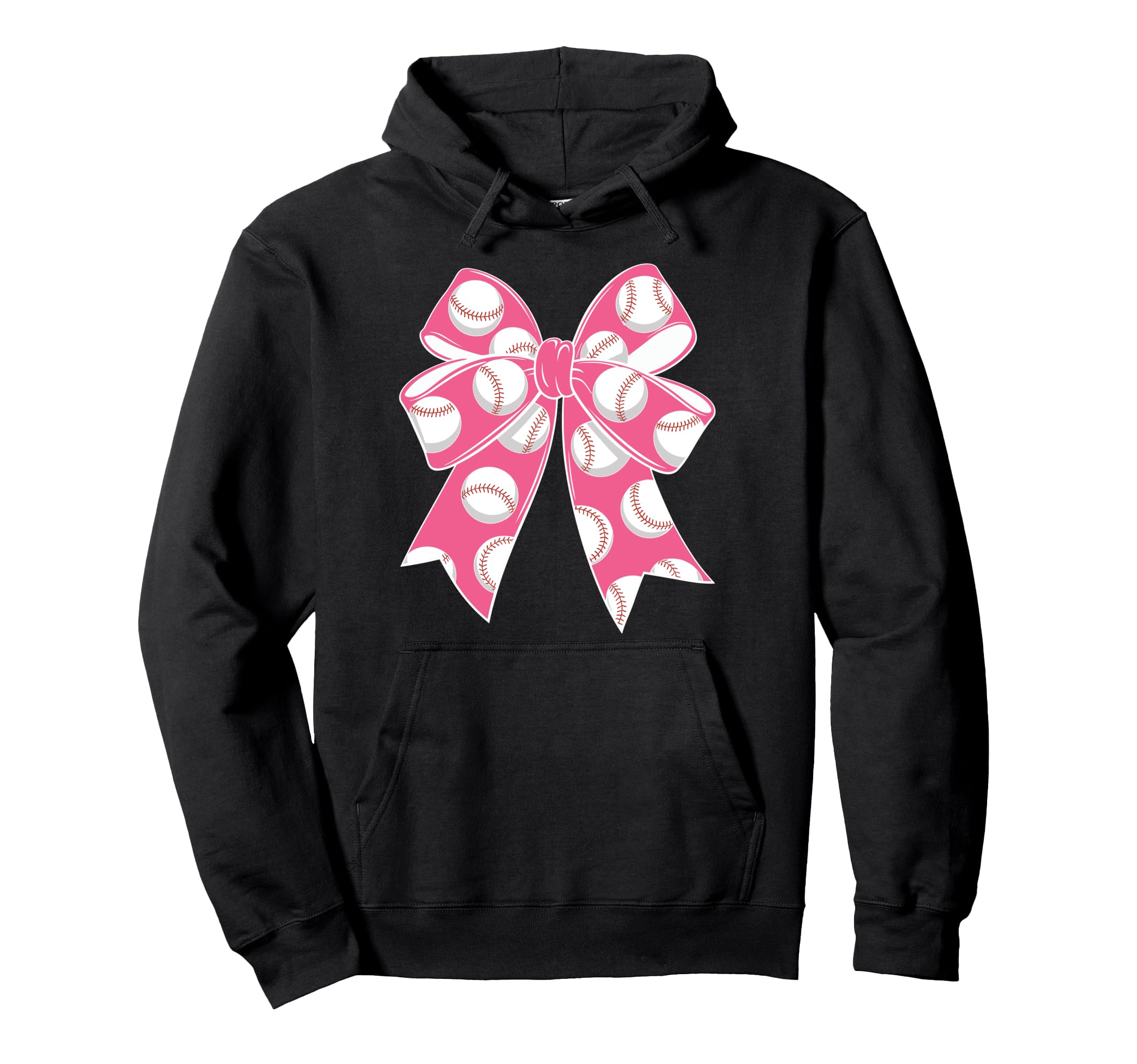 Baseball Coquette Bow Baseball Mom Mama Hoodie - Graphic Print Unisex - T-Shirt, Sweatshirt, Hoodie
