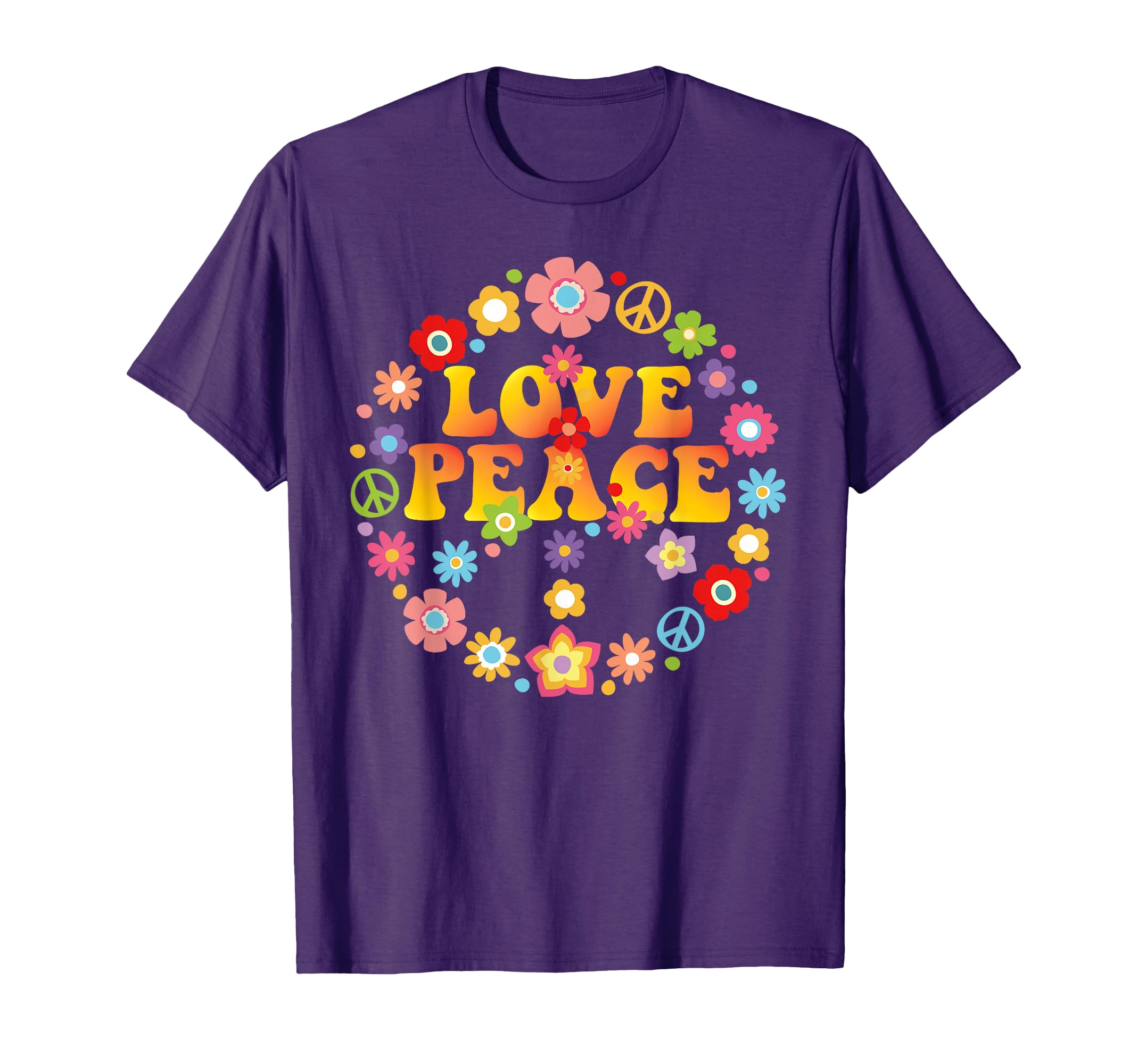 Peace Sign Love 60S 70S Tie Die Hippie T-Shirt - Streetwear Style Unisex - T-Shirt, Sweatshirt, Hoodie