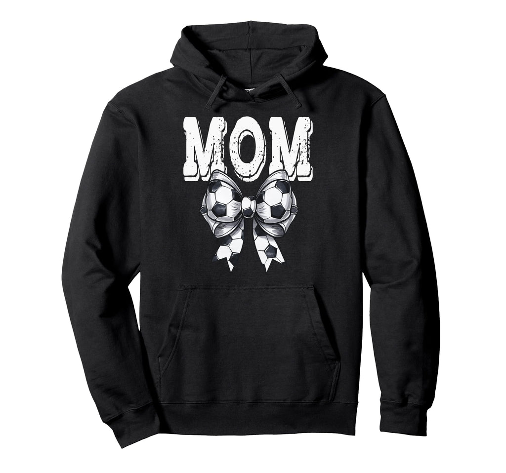 Coquette Soccer Bow Mom Sister Hoodie - Casual Everyday Wear Men Women - T-Shirt, Sweatshirt, Hoodie