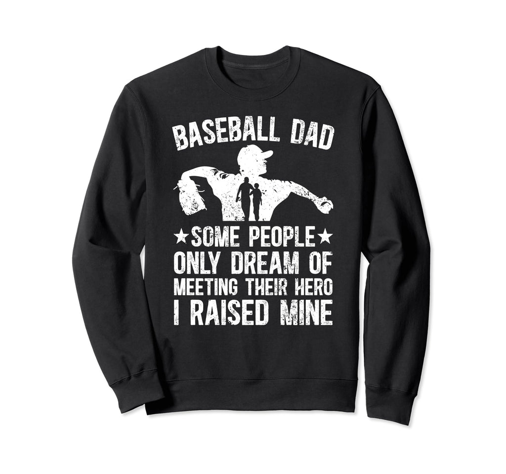 Baseball Dad Proud Father Baseball Sweatshirt - Minimalist Print Unisex - T-Shirt, Sweatshirt, Hoodie