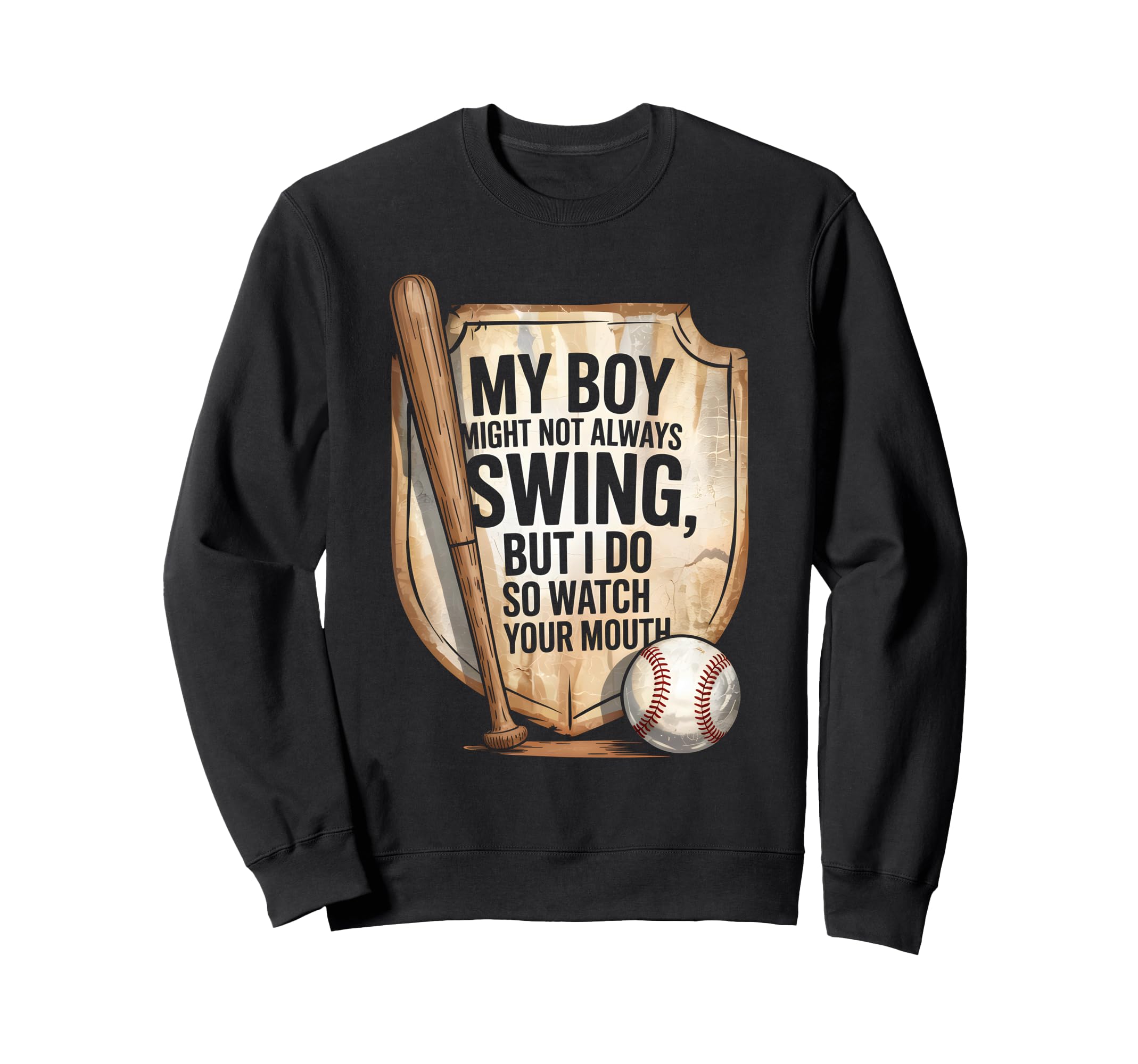 My Might Not Always Swing But I Sweatshirt - Minimalist Print for Adults - T-Shirt, Sweatshirt, Hoodie