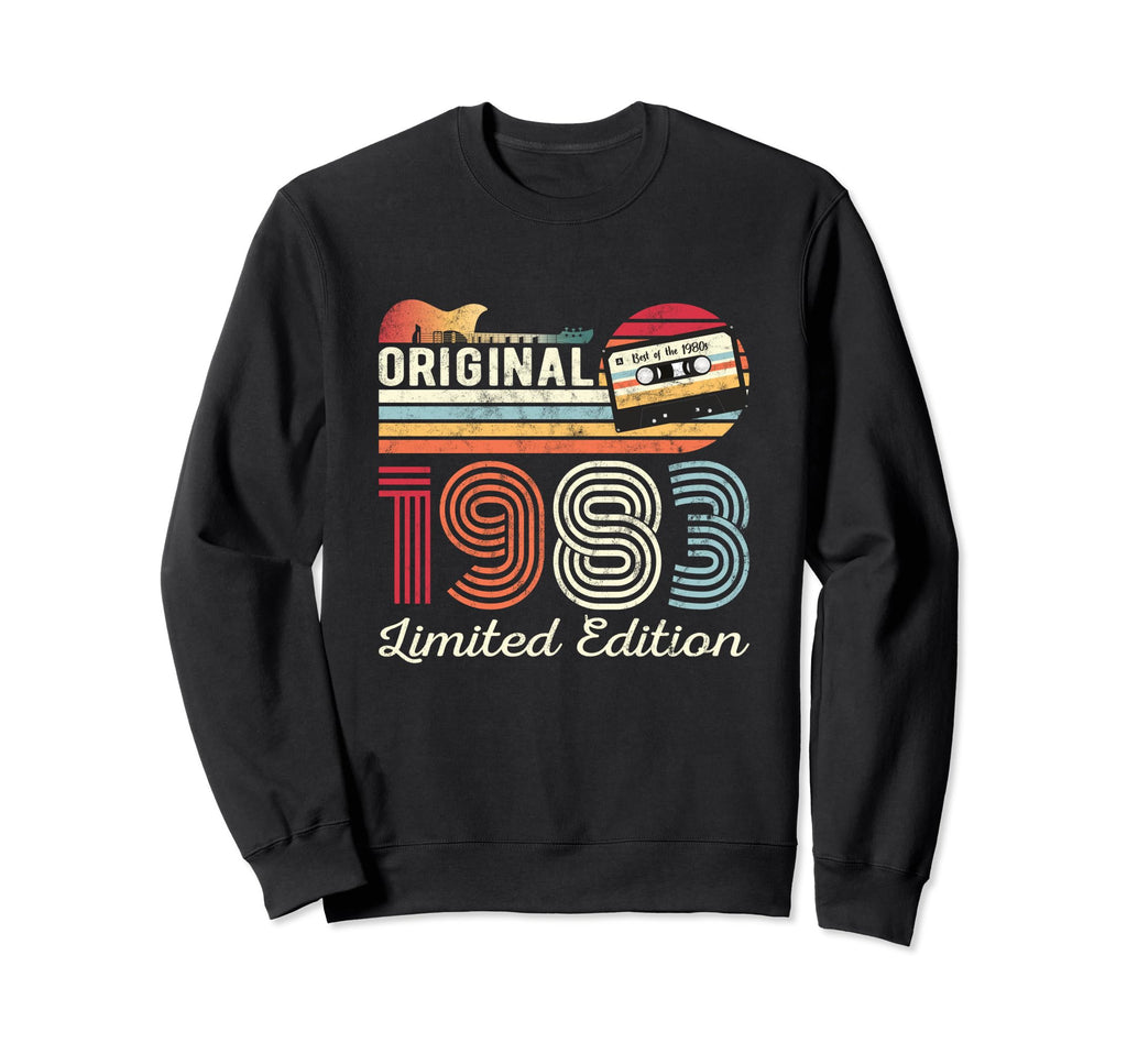 Original 1983 Birthday Guitar Sweatshirt - Unique Graphic for Adults - T-Shirt, Sweatshirt, Hoodie