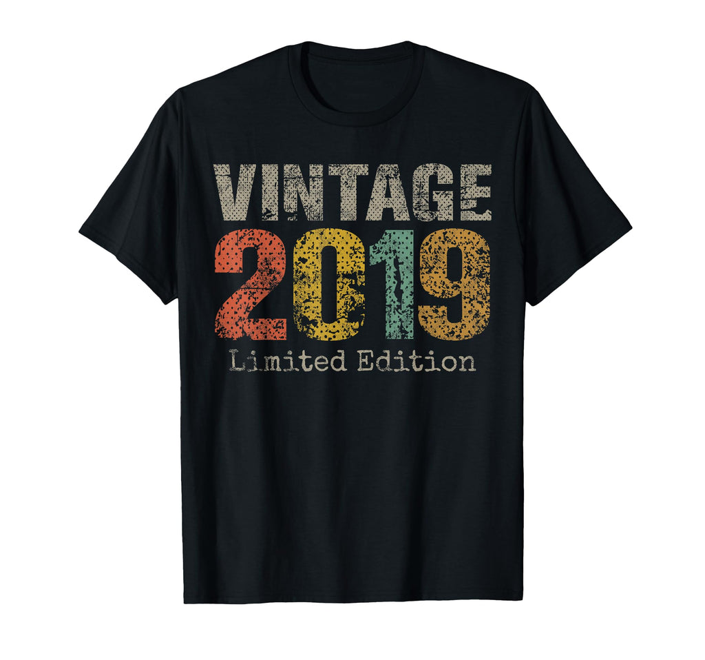 2019 Text 7Th Birthday Gift 7 Year Old T-Shirt - Aesthetic Graphic Unisex - T-Shirt, Sweatshirt, Hoodie