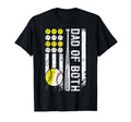Dad Both Us Flag Baseball Softball Dad T-Shirt - Trendy Graphic Men Women - T-Shirt, Sweatshirt, Hoodie
