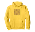 Floral Grid Boho Distressed Flower Hoodie - Streetwear Style Men Women - T-Shirt, Sweatshirt, Hoodie