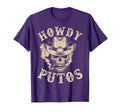Funny Howdy Putos Western Cowboy Skull T-Shirt - Graphic Print Men Women - T-Shirt, Sweatshirt, Hoodie