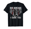Baseball Catcher Go Ahead I Dare You T-Shirt - Unique Graphic for Adults - T-Shirt, Sweatshirt, Hoodie