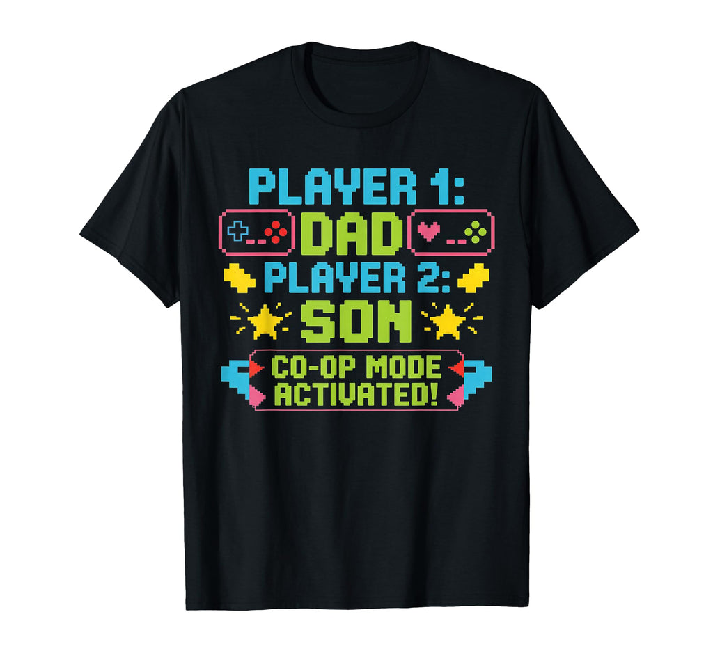Gaming Fathers Day Gamer Dad And Son T-Shirt - Custom Art Print Men Women - T-Shirt, Sweatshirt, Hoodie