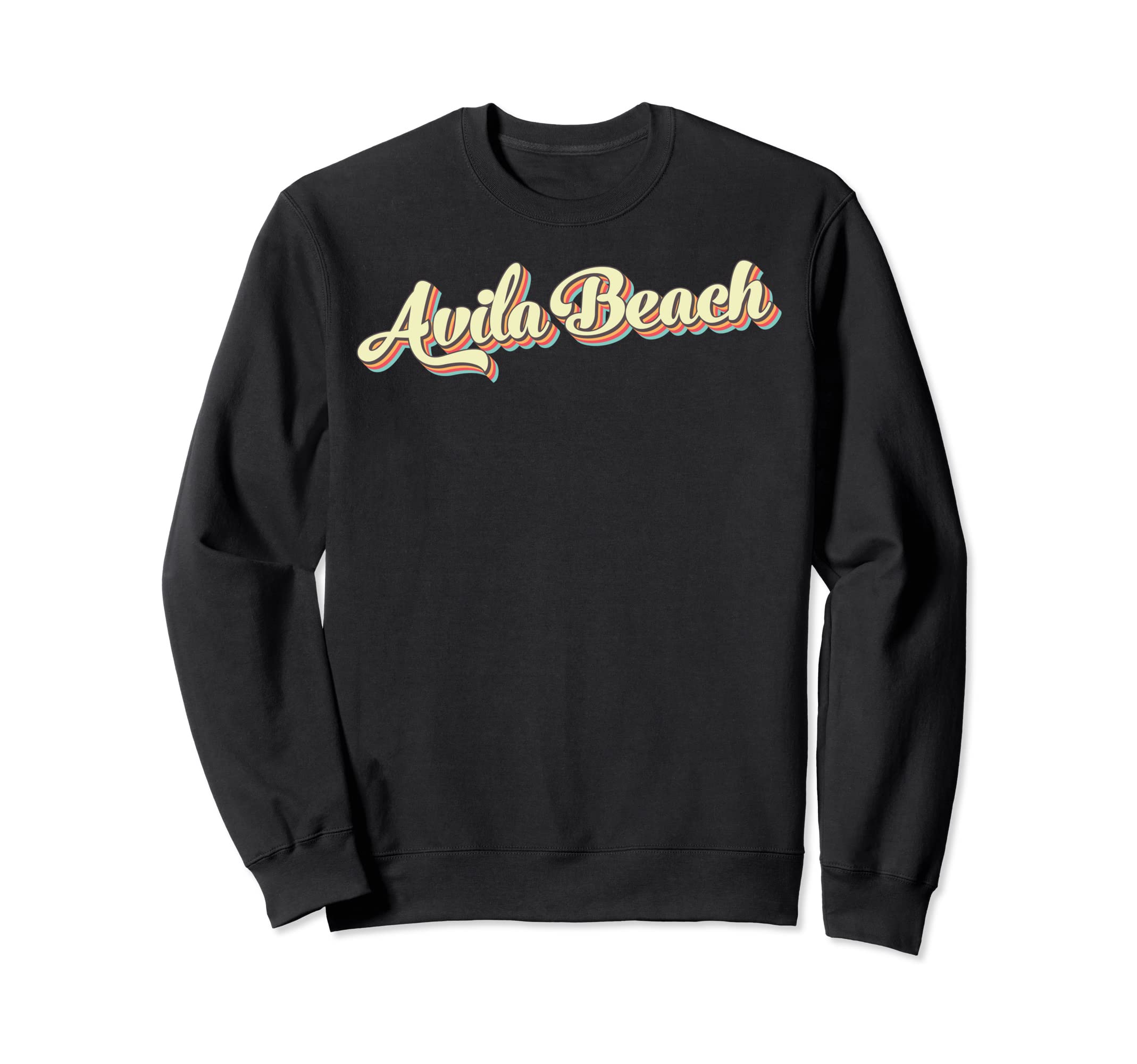 Avila Beach Art Baseball Font Sweatshirt - Novelty Apparel Unisex - T-Shirt, Sweatshirt, Hoodie