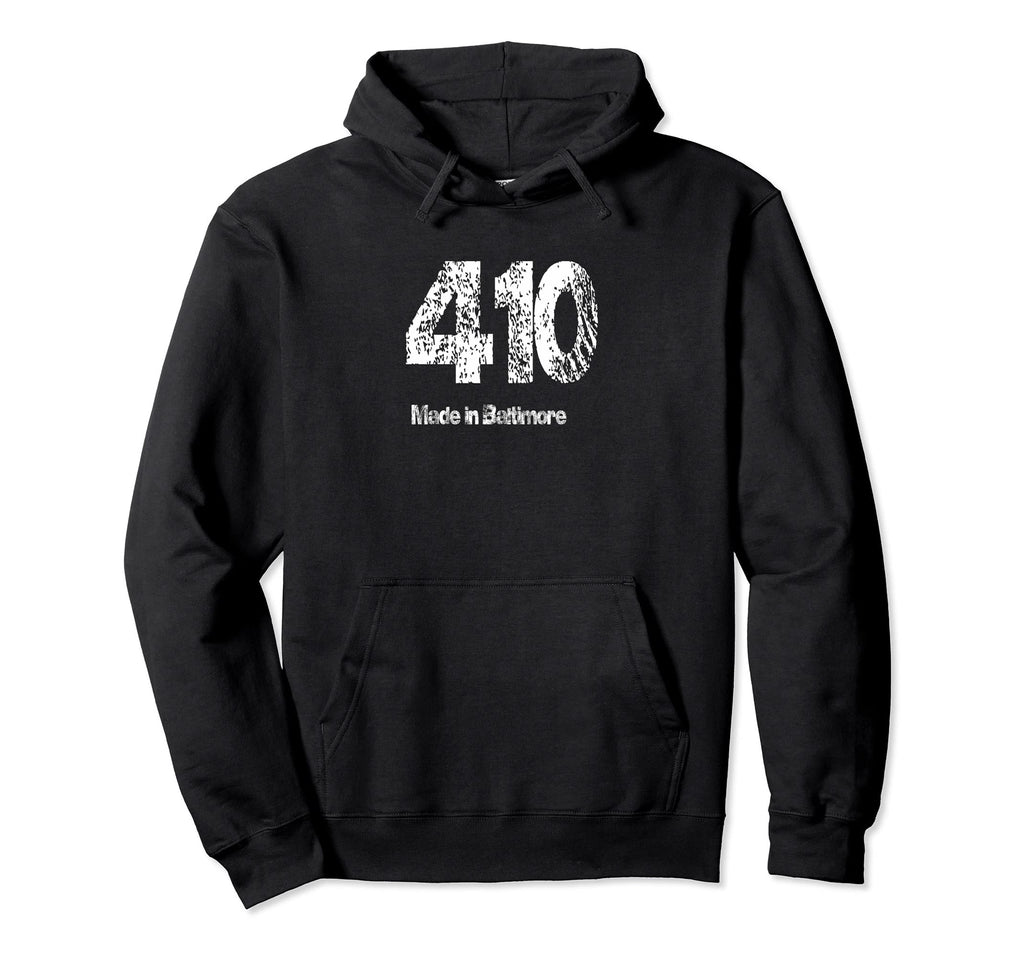 410 Made Baltimore Distressed Hoodie - Streetwear Style for Adults - T-Shirt, Sweatshirt, Hoodie