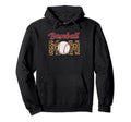 Baseball Mom Leopard Leopard Baseball Mom Hoodie - Graphic Print Unisex - T-Shirt, Sweatshirt, Hoodie