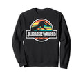 Jurassic World Skeleton Logo Sunset Sweatshirt - Streetwear Style Unisex - T-Shirt, Sweatshirt, Hoodie