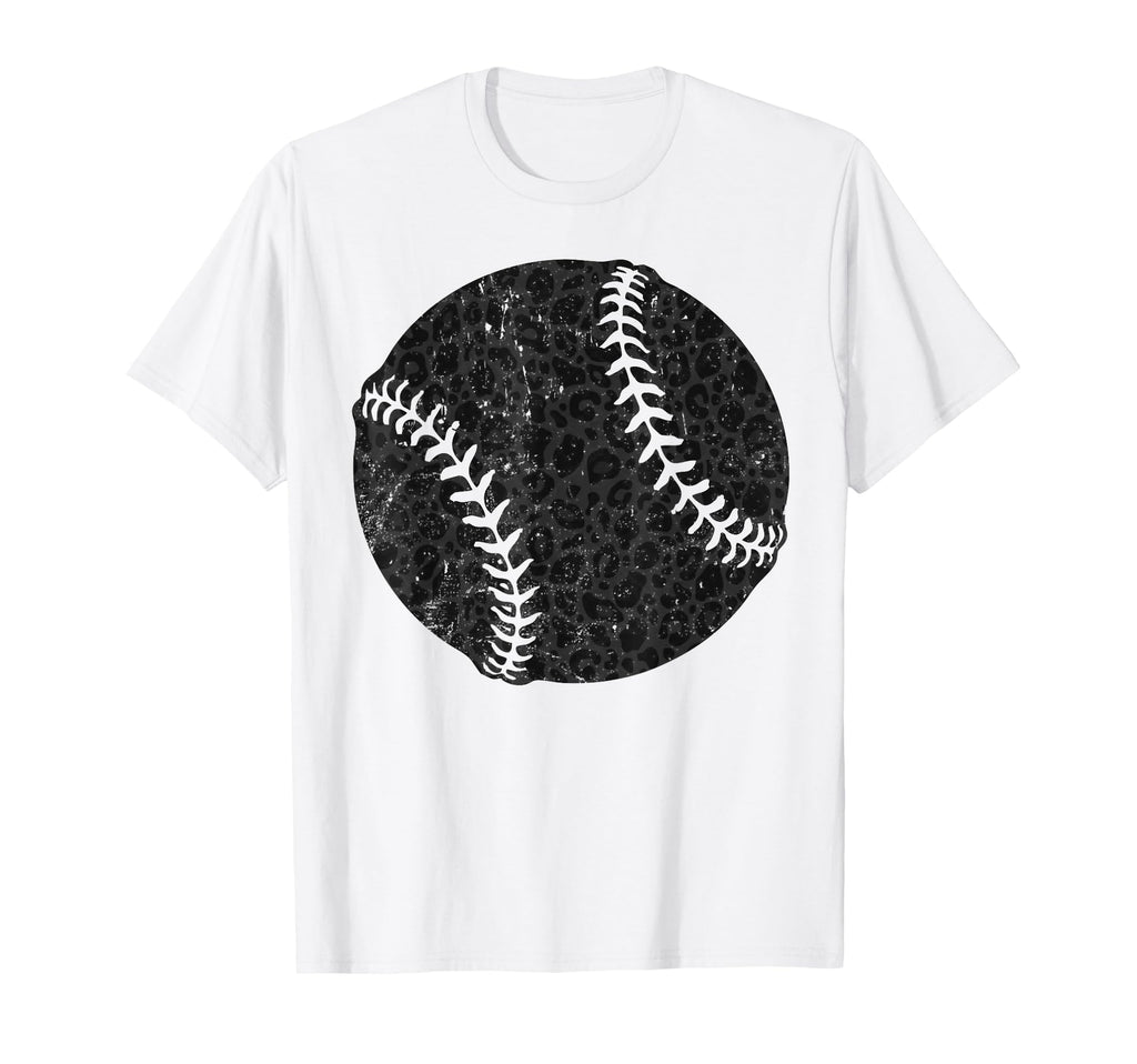 Leopard Baseball Season Baseball Mom T-Shirt - Aesthetic Graphic Men Women - T-Shirt, Sweatshirt, Hoodie