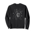 Cat Headphones Stars Silly 90S Sweatshirt - Novelty Apparel for Adults - T-Shirt, Sweatshirt, Hoodie
