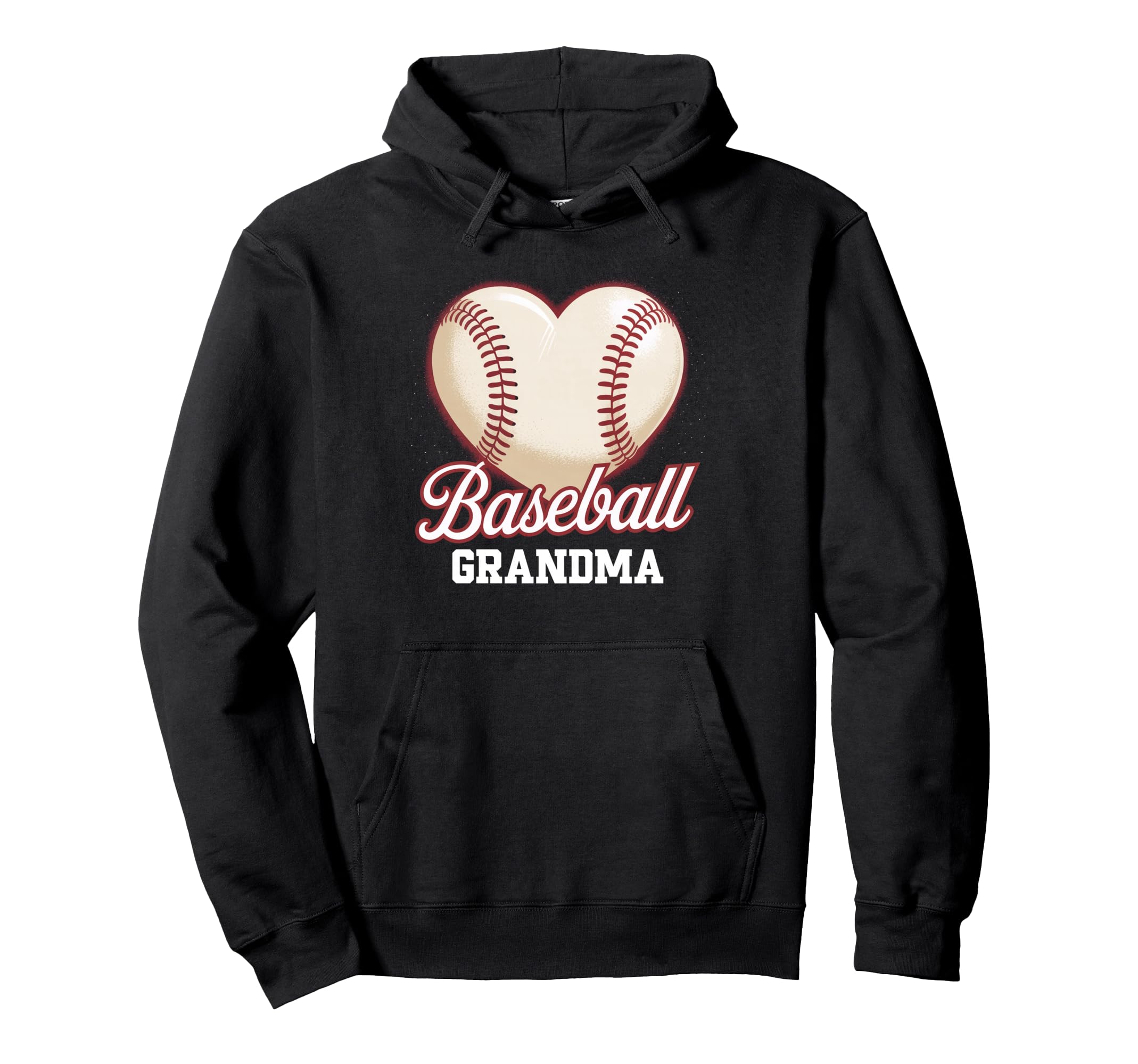 Heart Baseball Grandma Mothers Day Hoodie - Graphic Print Unisex - T-Shirt, Sweatshirt, Hoodie