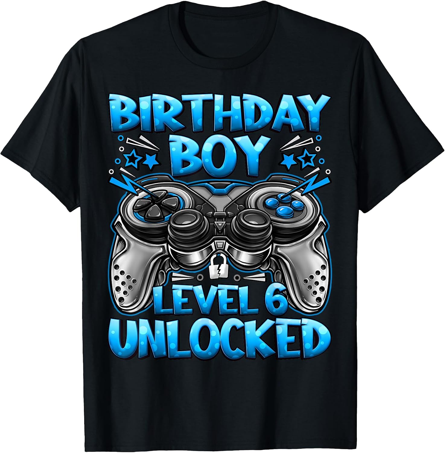 Birthday Boy Level Unlocked Gaming HH - Adult & Kids T-Shirts, Sweatshirts & Hoodies apparel design preview 1