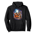 Japanese Punch Monkey Moon Hoodie - Trendy Graphic Unisex - T-Shirt, Sweatshirt, Hoodie